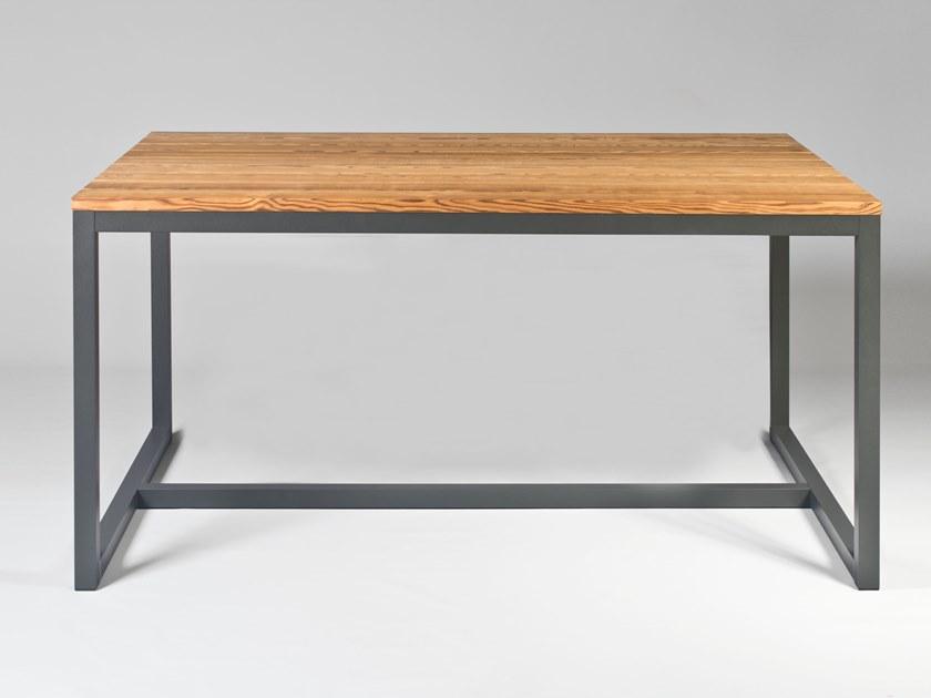 Sachi Прямоугольный обеденный стол из алюминия и дерева Spikes sun-id-1477544 - Вид №1