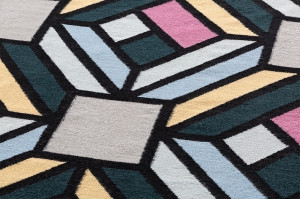 054114 Ковер Tetragon Blue 147x213 GAN Parquet