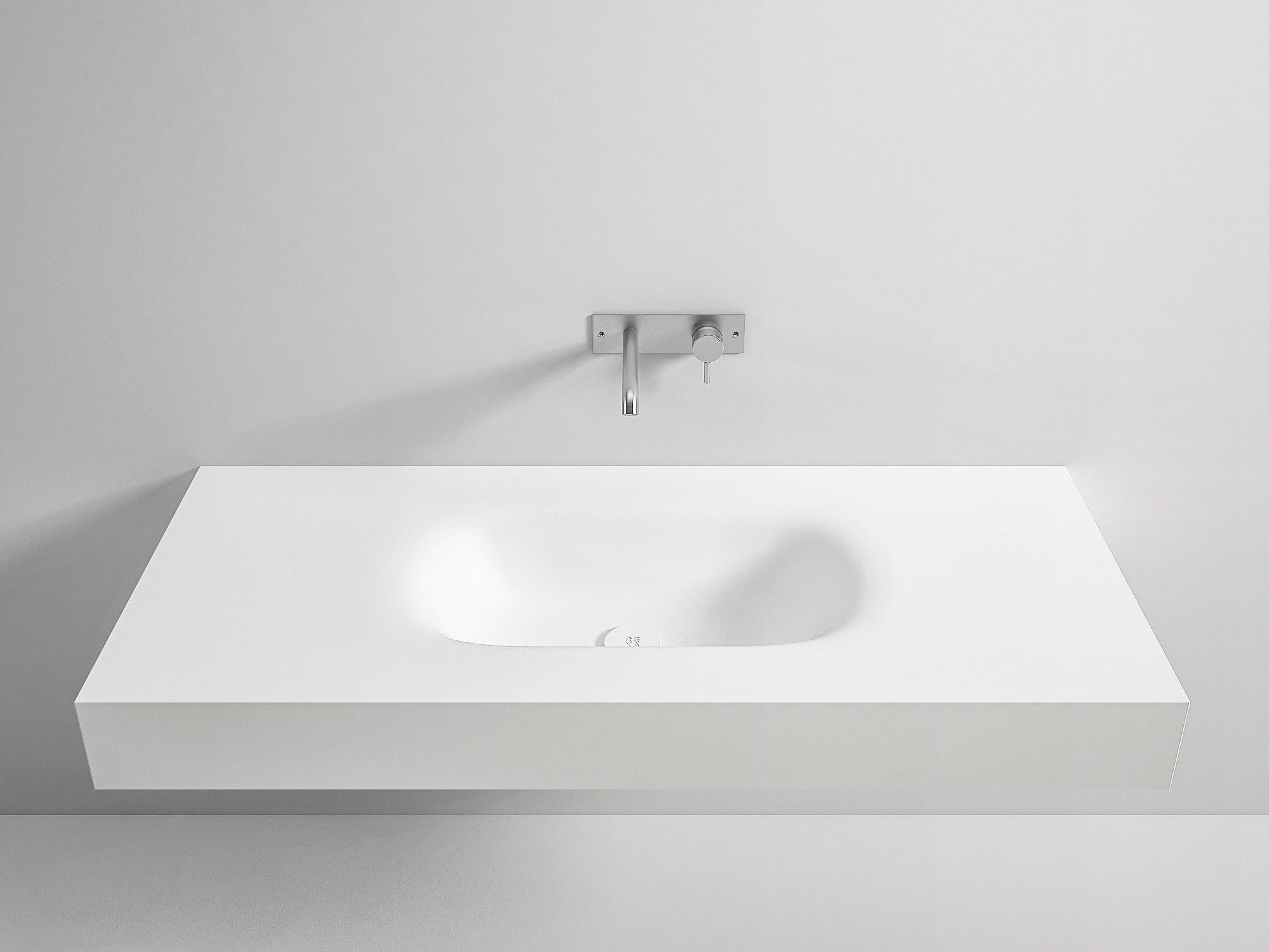 Подвесная раковина Corian® с столешницей Rexa уникальный ARCH-00058173 - Вид №1