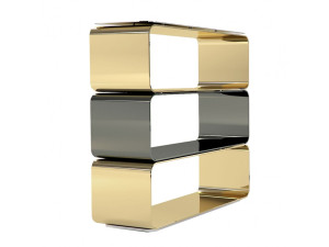 Модульная алюминиевая секционная Книжная полка