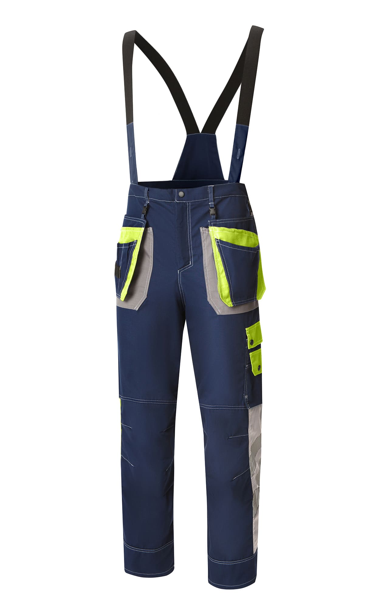 68844 Костюм "Прогресс" темно-синий с серым лимон  Летняя спецодежда  размер 52-54/170-176  - Вид №4