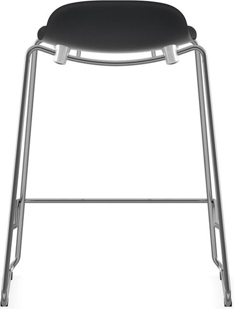 603232 Барный стул 65 см Stacking Chrome Black Normann Copenhagen Form - Вид №3