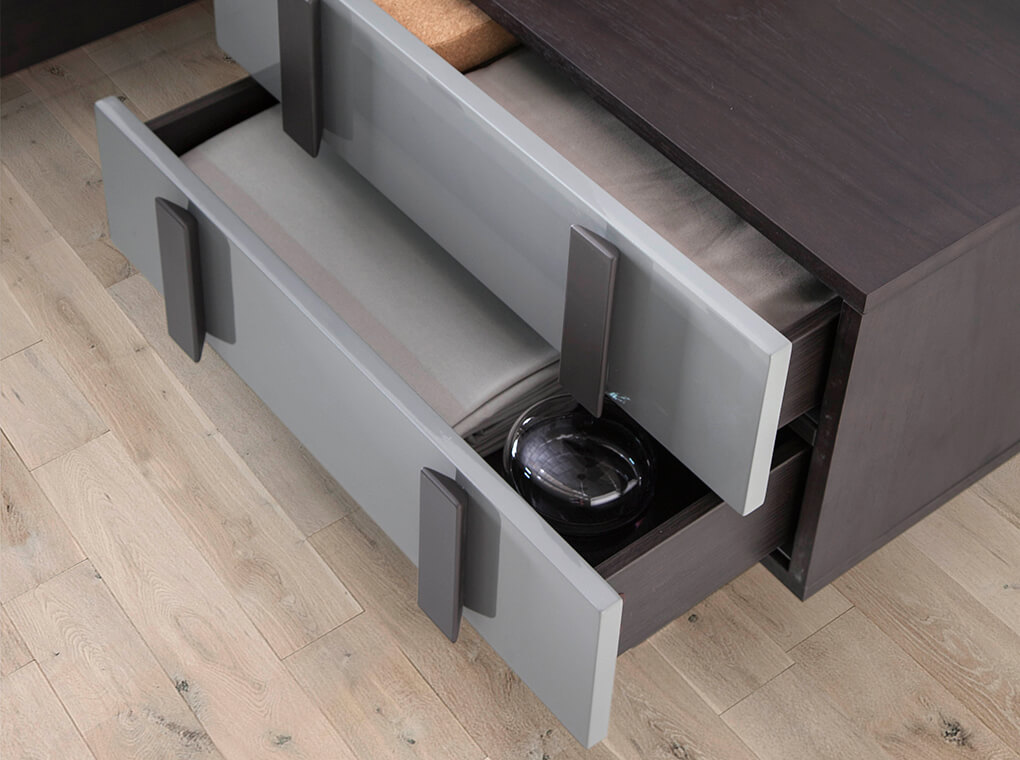 074225 Тумбочка прикроватная -H-GRIS Angel Cerda CP1706  - Вид №2