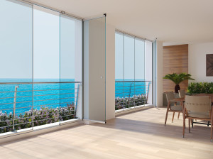 Алюминиево-стеклянное раздвижное окно