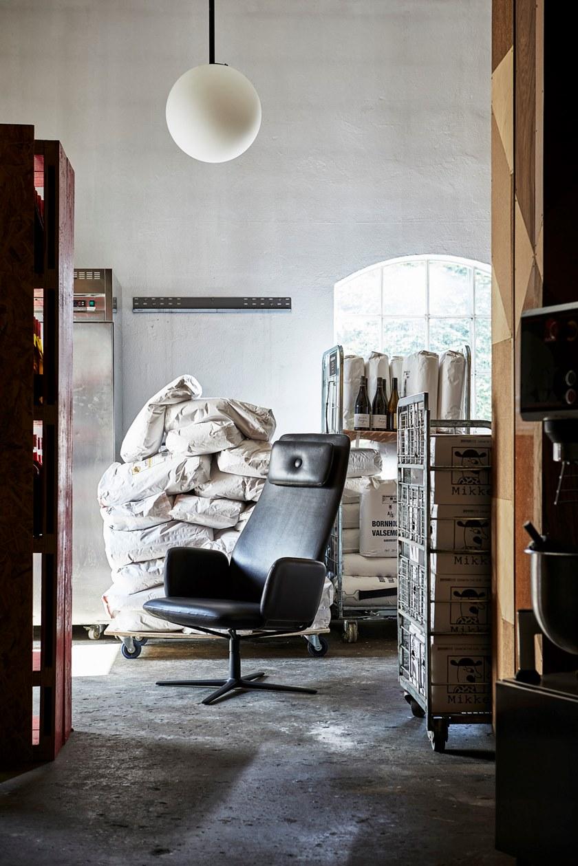 Blå Station Кожаное кресло с высокой спинкой Dundra O75as Bla Station - Вид №4