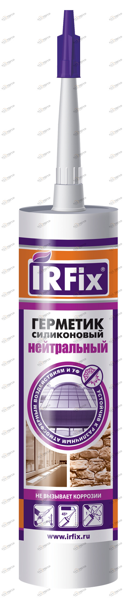 Герметик силиконовый IRFix нейтральный белый 310мл 5376