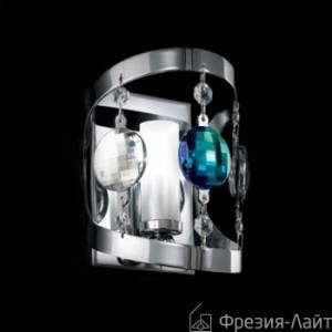 Italamp 2205/AP1 vetro sat./SWstrass blue Round бра