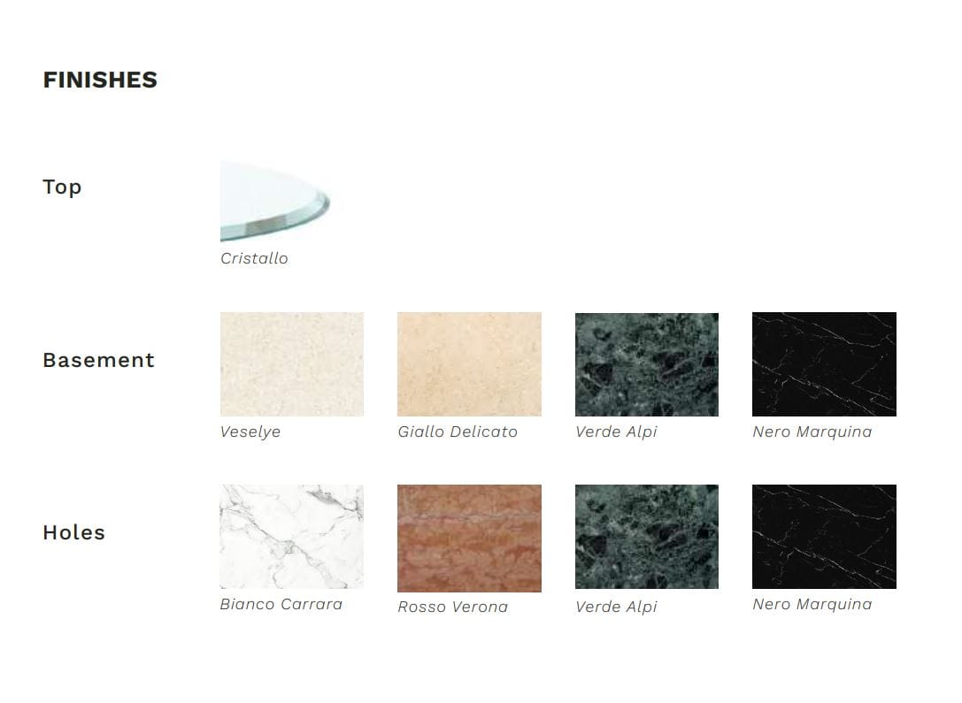 Круглый стеклянный стол с мраморным основанием Pistore Marmi MA-MI ARCH-00018563 - Вид №7