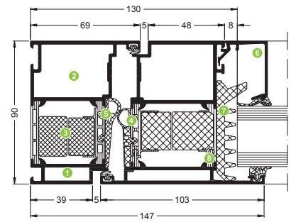 Schüco Входная дверь с термоизоляционным стеклом sun-id-1481372 - Вид №1