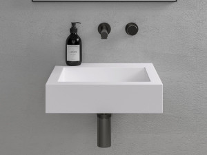 Прямоугольный подвесной умывальник из смолы