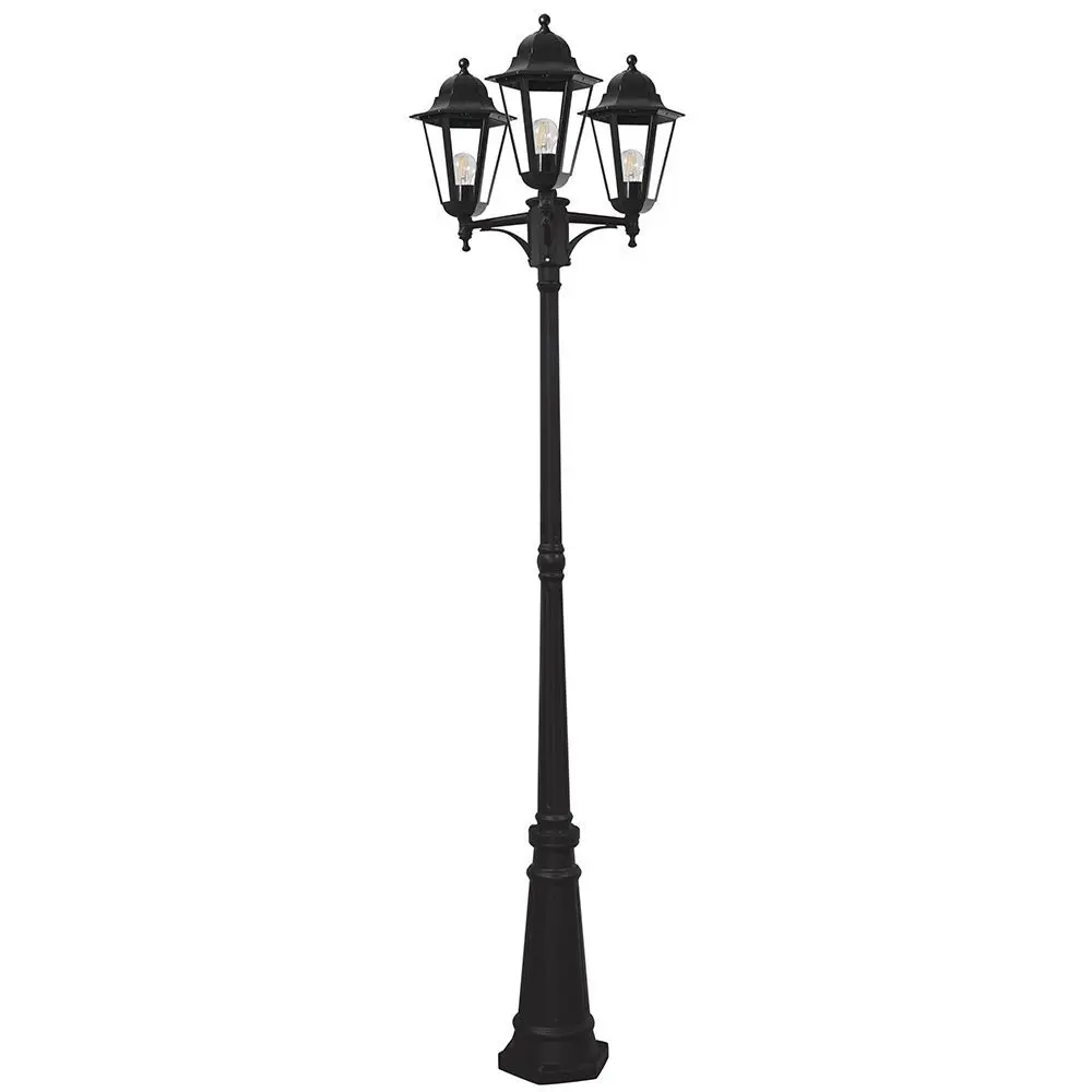 Светильник уличный под лампу Feron PL6215 230 В E27 220 см цвет черный STLM-2198856