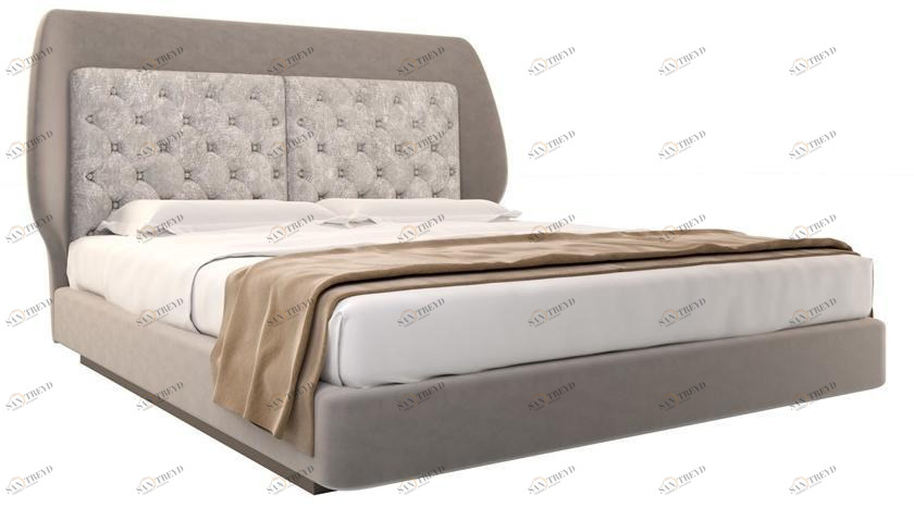 Jetclass Двуспальная кровать с мягким изголовьем  Jav101.16, jav101.18, jav101.20 