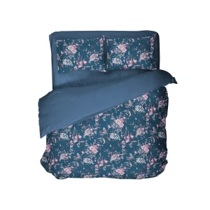 Комплект постельного белья Шуйские Ситцы Гардения двуспальный бязь синий
