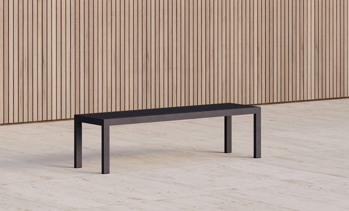 Алюминиевая садовая скамейка с порошковым покрытием Case Eos ARCH-00134240 - Вид №2