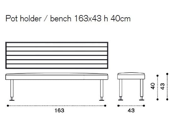 Металлическая садовая скамейка Ethimo семена ARCH-00121236 - Вид №13