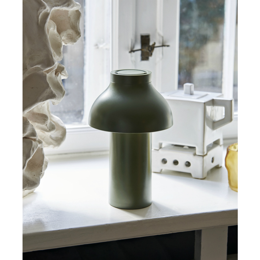 Лампа настольная PC Portable, оливковая Hay 4104312009000 - Вид №1