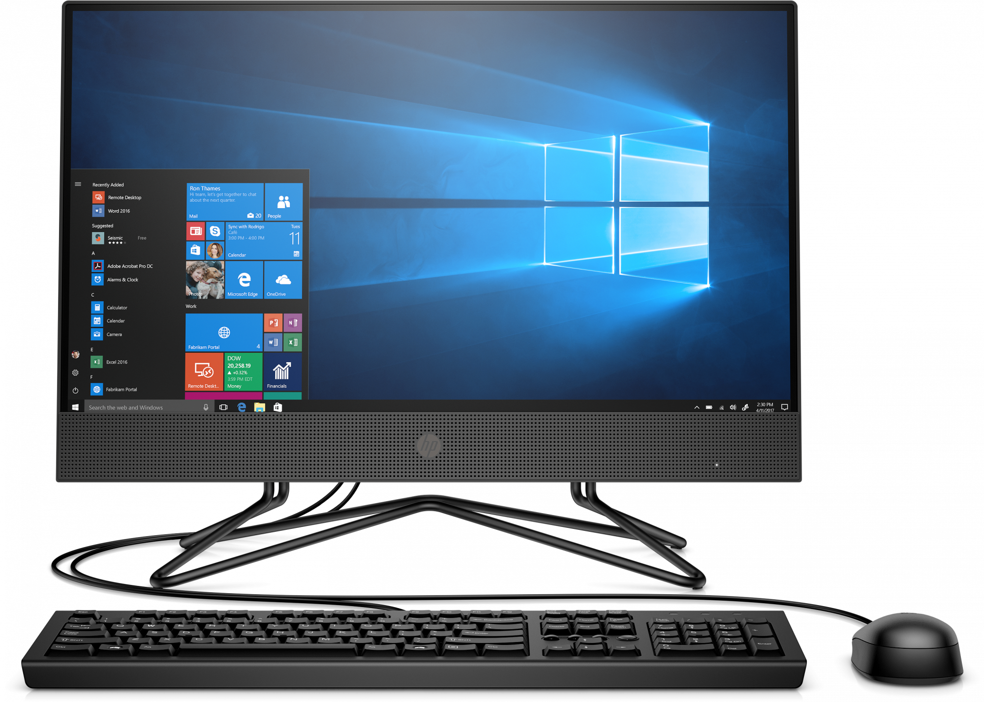 2Z362EA#ACB 200 g4 aio 21,5" nt 21.5"(1920x1080 (матовый))/intel core i5 10210u(1.6ghz)/8192mb/256pcissdgb/dvdrw/wifi/war 1y/w10pro + iron gray HP Santreyd 