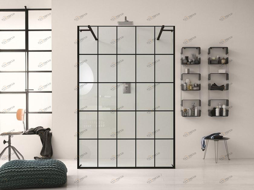 INDA® Хрустальная душевая кабина Walk in 8mm sun-id-1407640