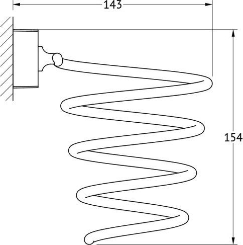 Esp 080 Держатель фена FBS Чехия Esperado - Вид №1