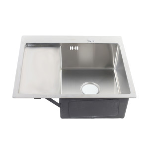 Мойка HD5851R MELANA ProfLine 3,0/200 САТИН врезная прямоугольная с коландером HD5851R