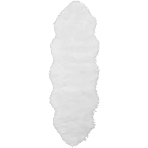 Шкура овечья искусственная, 60x180x6.5 см, цвет белый