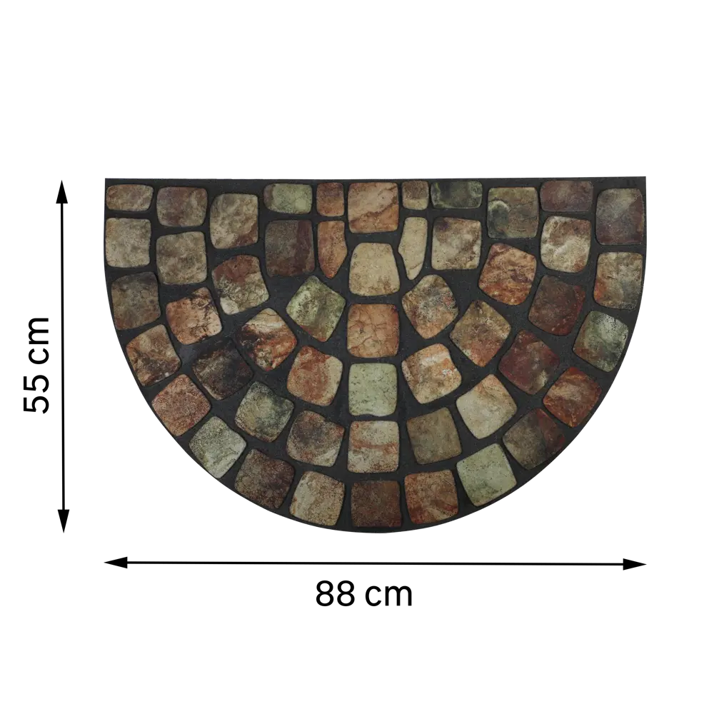 INSPIRE Door A - Полукруглый придверный коврик из переработанной резины 89091886 STLM-0078306 - Вид №4