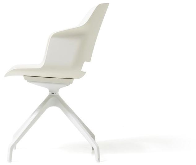 Diemme Офисный стул из полипропилена с подлокотниками на козелке Clop sun-id-1358357 - Вид №2