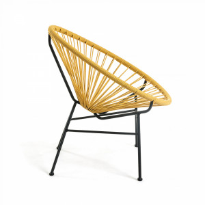 069745 Кресло горчичное La Forma Samantha