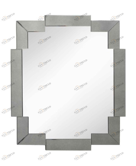 Зеркало настенное в серой раме Alto PUSHA ДИЗАЙНЕРСКИЕ 062598 Серый 