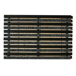 Решётка придверная 390x590 мм резина/текстиль