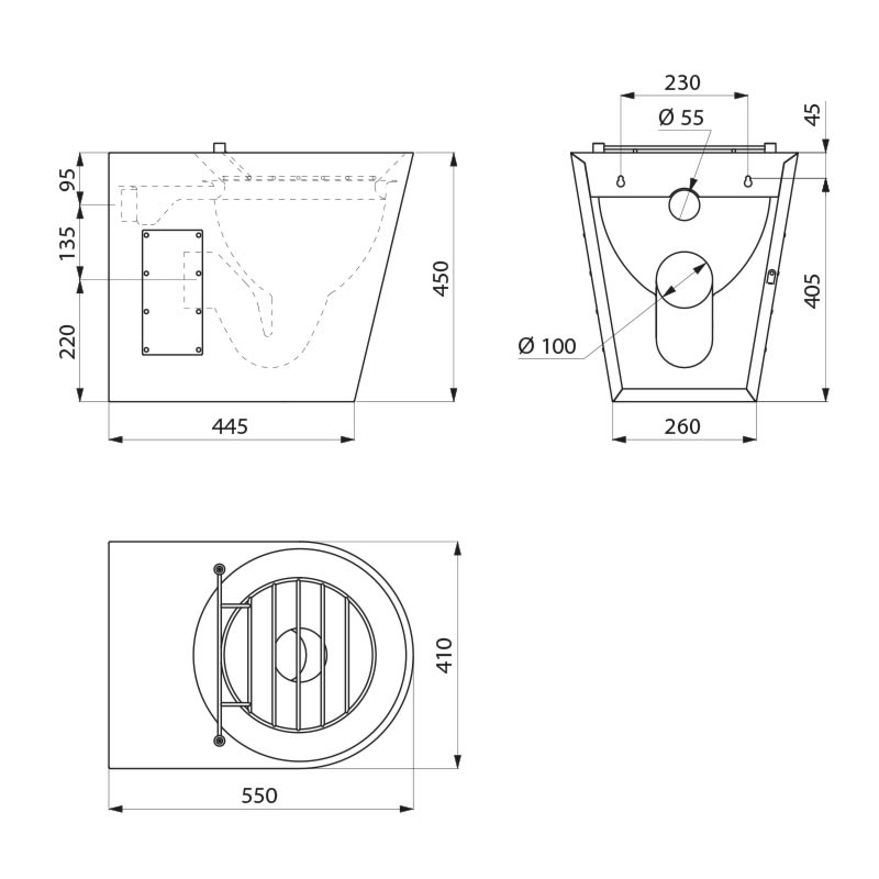 182060 Напольный видуар XL P DELABIE  - Вид №1