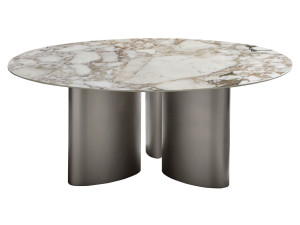 Круглый мраморный стол