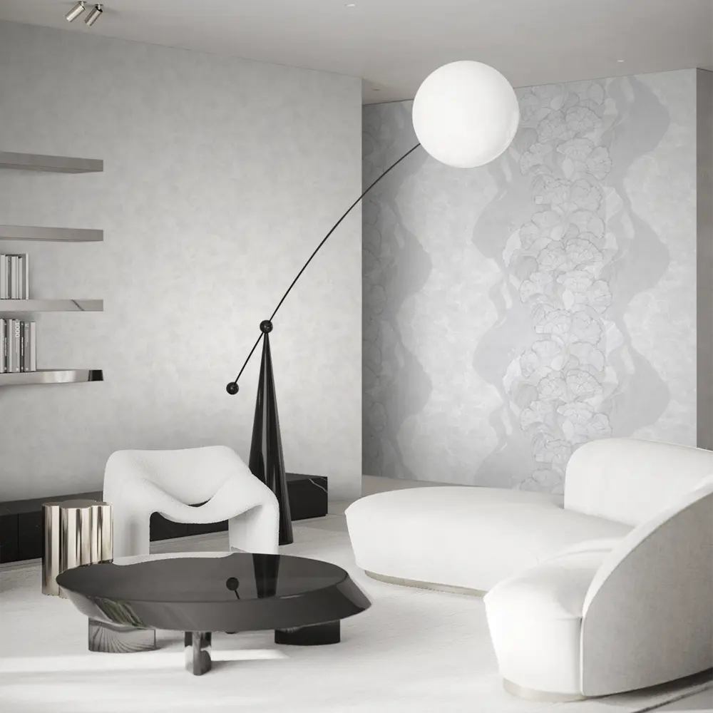 Обои флизелиновые Erismann Lina серые 1.06 м ЭР6047903 STLM-2065528 - Вид №3