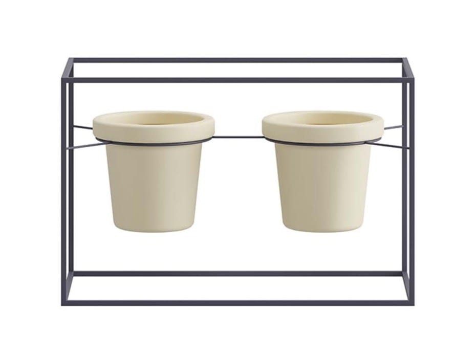 Металлический прямоугольный низкий горшок держатель Ersa GRID ARCH-00151338 - Вид №4