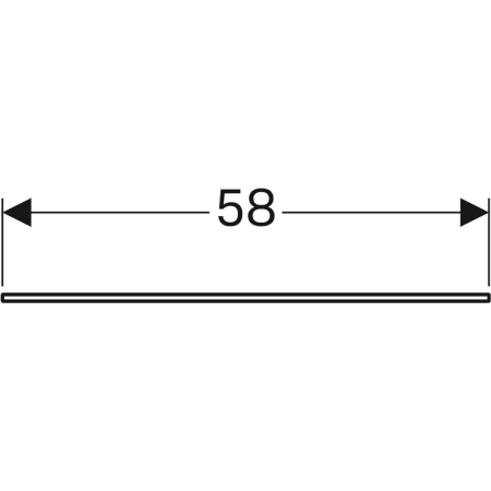 500.524.00.1 Стеклянная полка Geberit Xeno² Geberit  - Вид №3