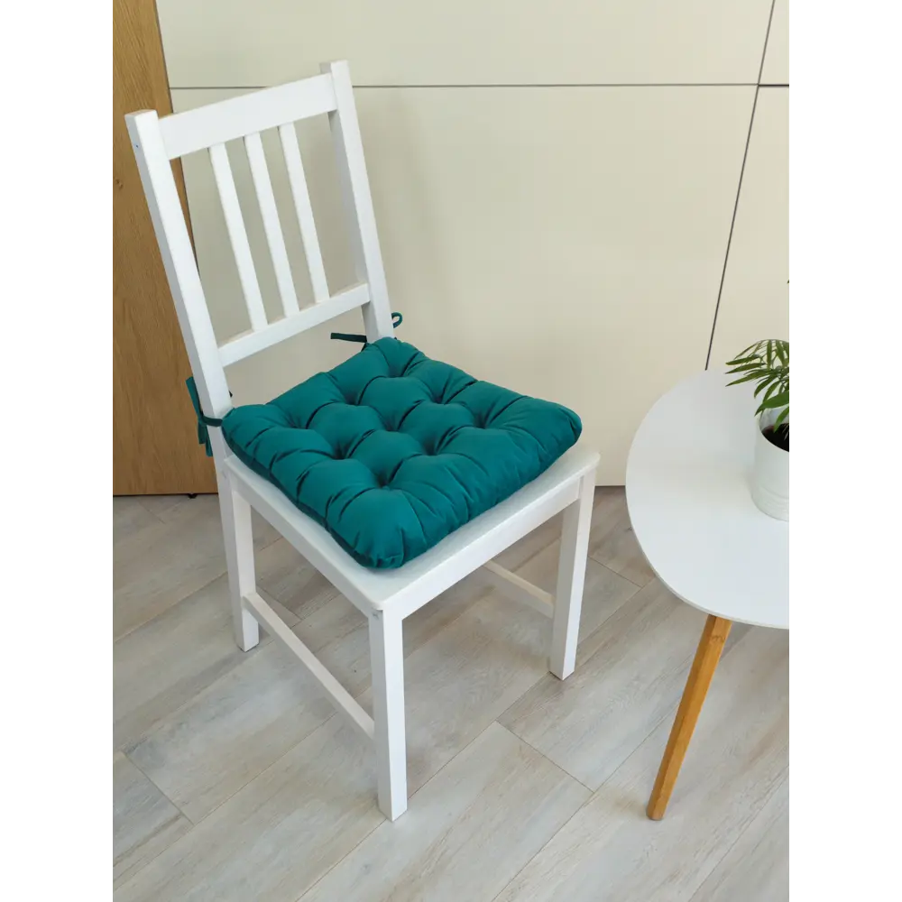 Подушка для стула Linen Way Emerald 1 бархатная темно-бирюзовая 89337722 STLM-1566092 - Вид №3