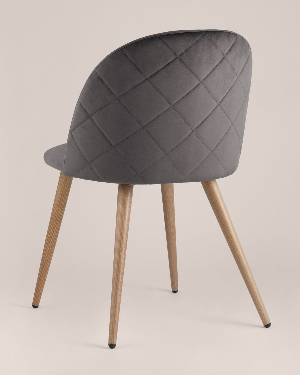 Стул со спинкой с ромбами серый "Лион" STOOL GROUP ДИЗАЙНЕРСКИЕ, ИНТЕРЬЕРНЫЕ 00-3946130 Серый  - Вид №4