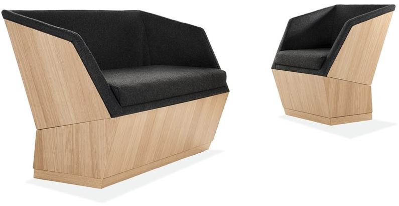 Sedex Кресло с подлокотниками из ткани и дерева Paloma 8030 - Вид №2