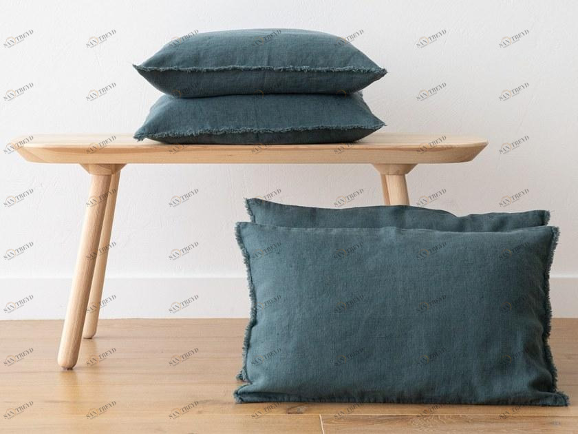 LinenMe Однотонная льняная наволочка ручной работы Terra sun-id-1346960