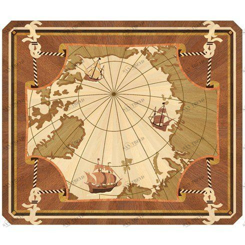 Художественный паркет Da Vinci Розетка 26-119 Дуб Селект (Гладкая) х1000диаметр мм 260090119