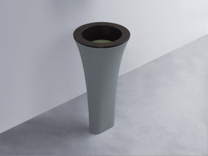 AMLA45-LV+AMPILT-AG+AMCOLT-BR Раковина Amedeo Tondo отдельностоящая cielo Enjoy + Amedeo