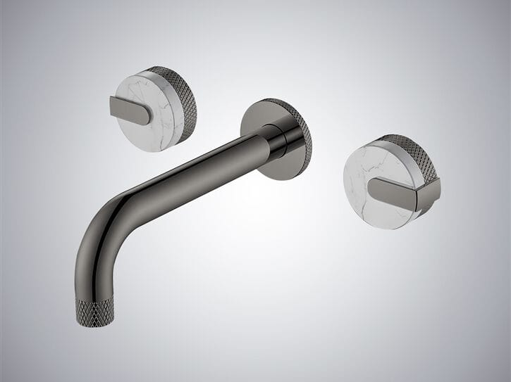 Настенный смеситель для раковины с 3 отверстиями Fontana Showers светло-голубой ARCH-00000670