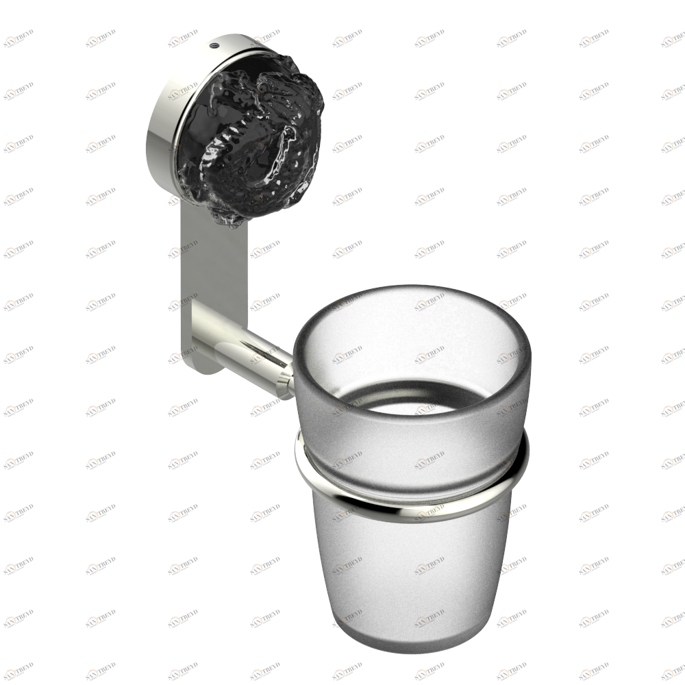 U5G-536 Стакан настенный для зубных щёток Thg-paris Moon Dragon Матовый никель U5G-536 CAT.C