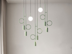 Светодиодный подвесной светильник из боросиликатного стекла