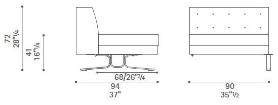 Poltrona Frau Модульный кожаный диван La collezione - divani e poltrone sun-id-1379532 - Вид №7