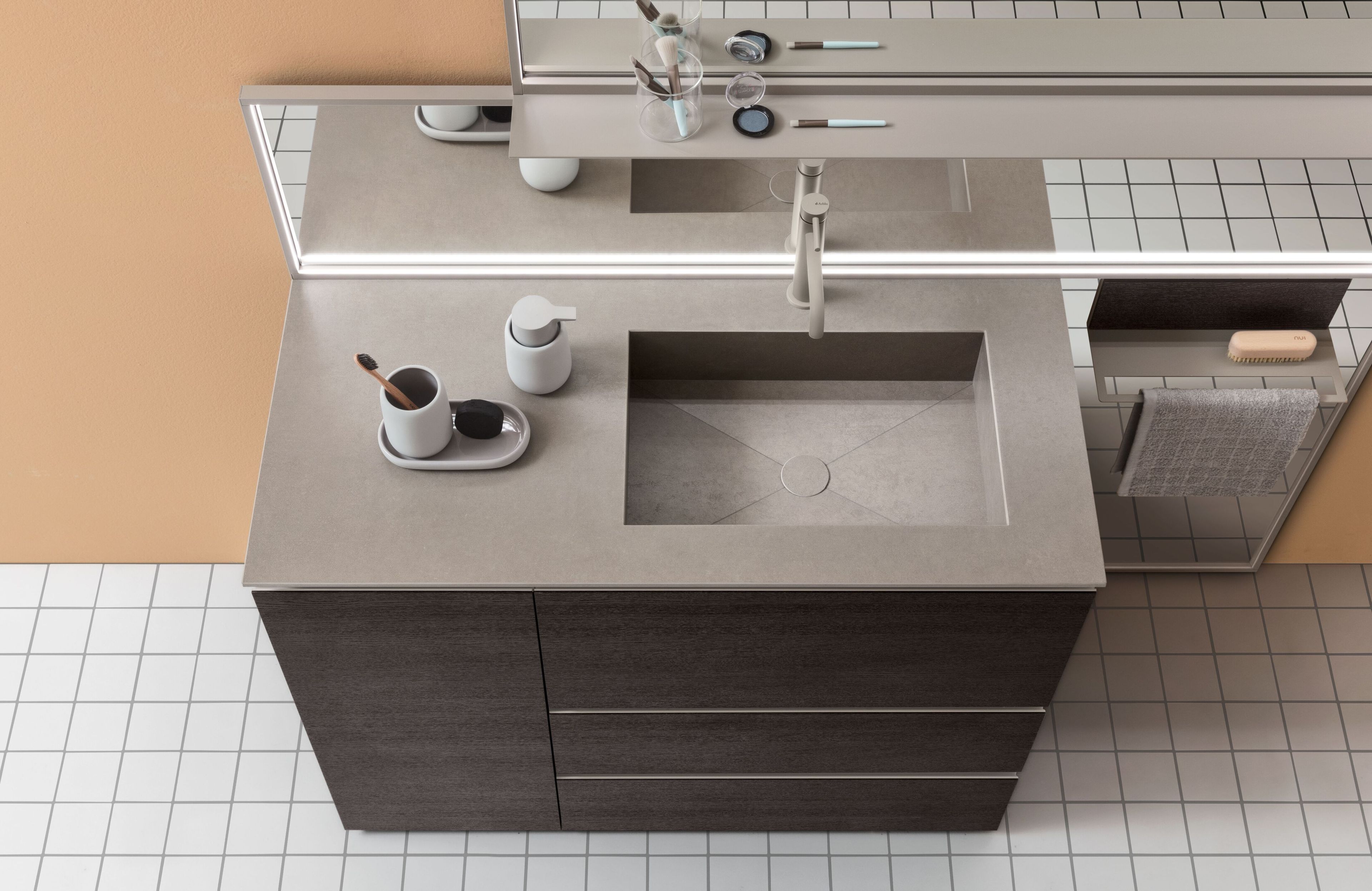 Гидро-масляный шпон деревянный напольный умывальник ARBLU Dress System ARCH-00115228 - Вид №2