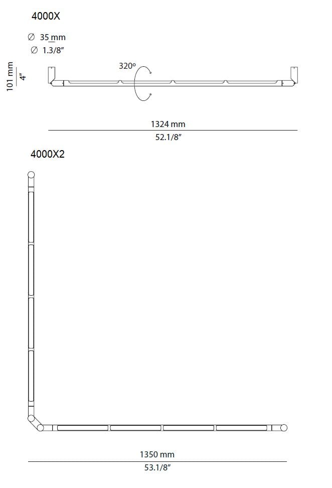 Силиконовый светодиодный настенный светильник с регулируемой яркостью Estiluz Arco ARCH-00140407 - Вид №7