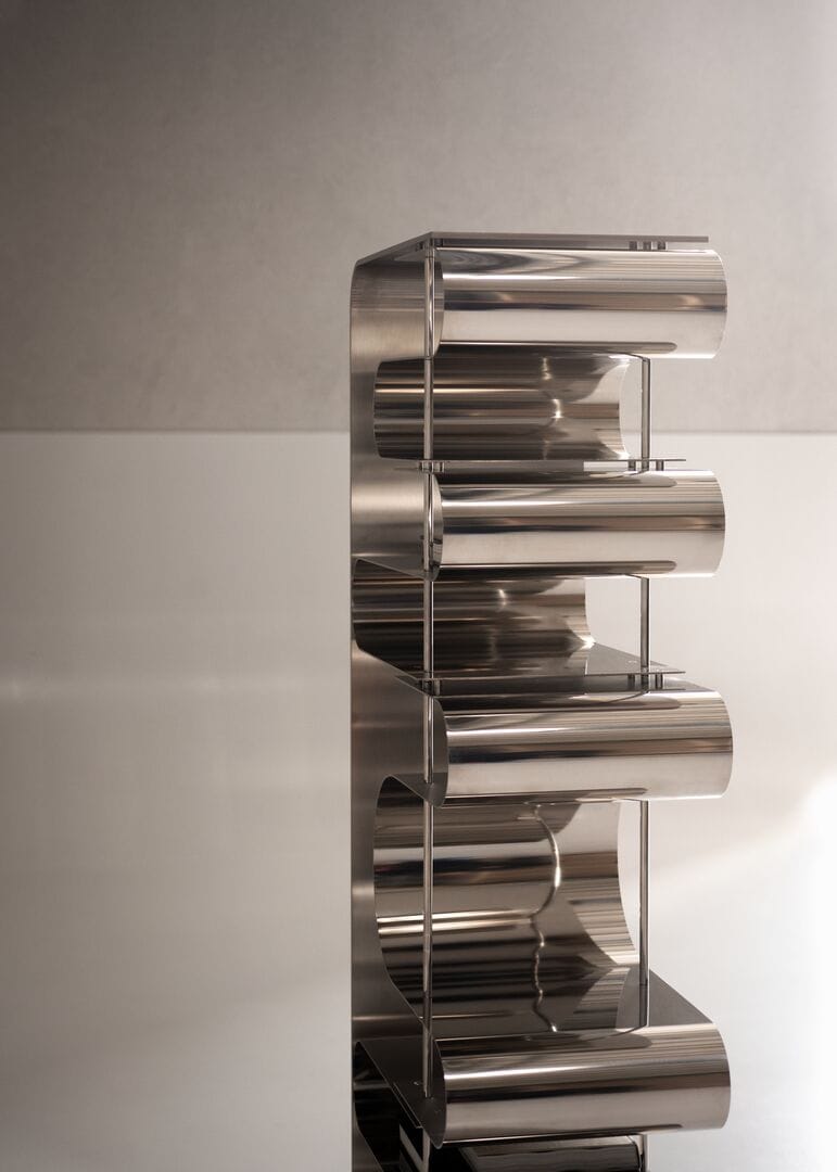 Алюминиевая двухсторонняя самонесущая Книжная полка Baxter Dune ARCH-00046617 - Вид №4