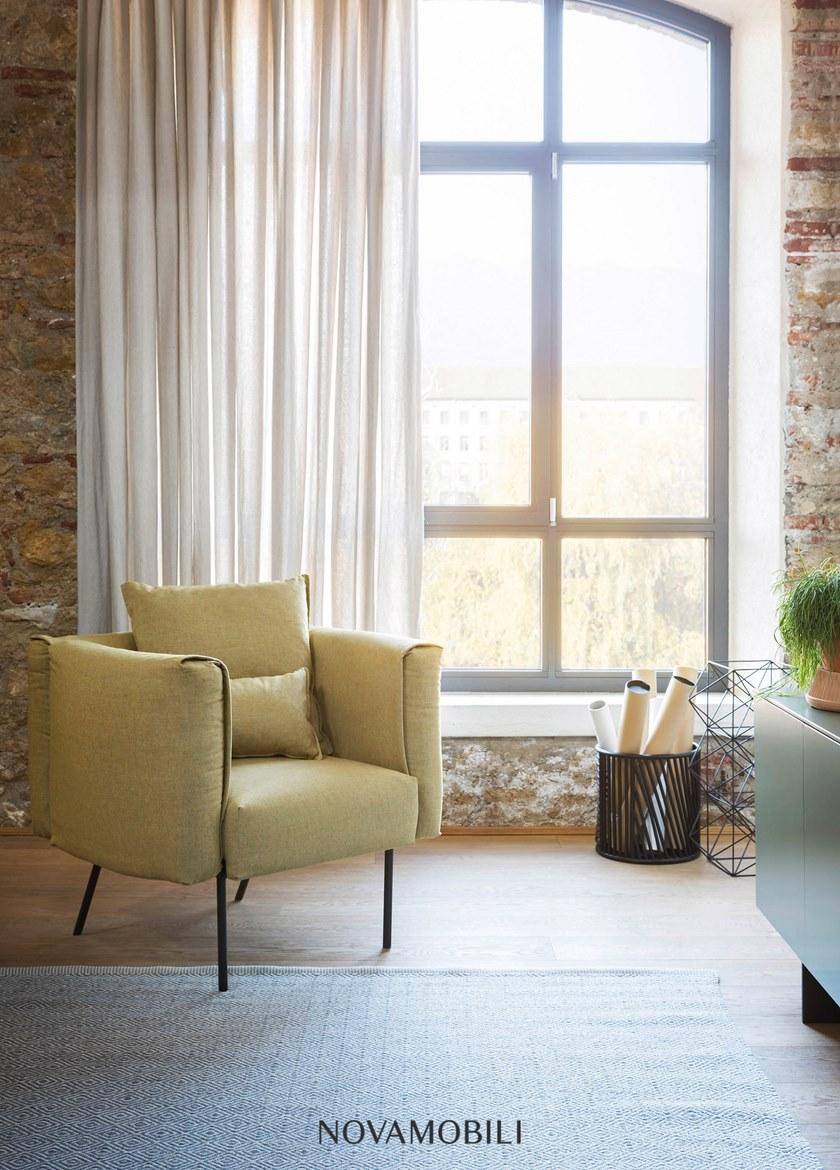 Novamobili Кресло с обивкой из ткани с подлокотниками Onni sun-id-1477769 - Вид №1