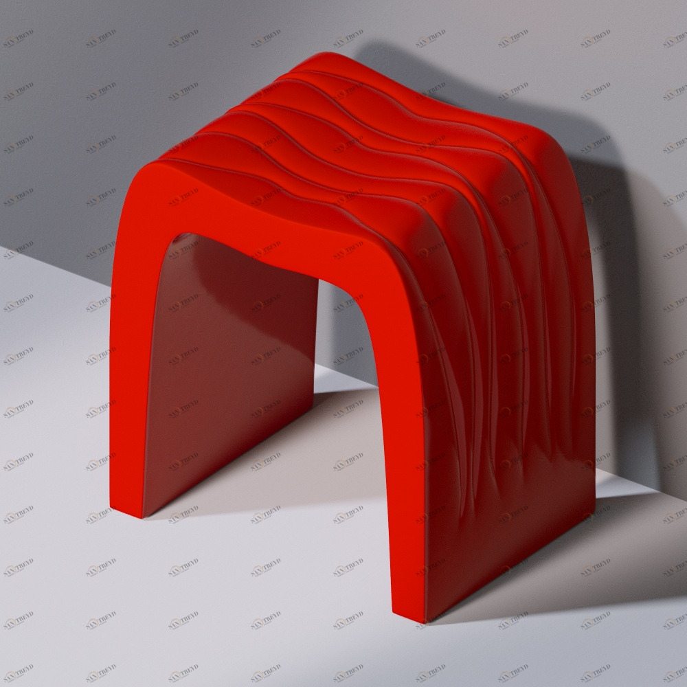 Стул для ванной C100 WAVES SEAT красный AeT ITALIA С100125